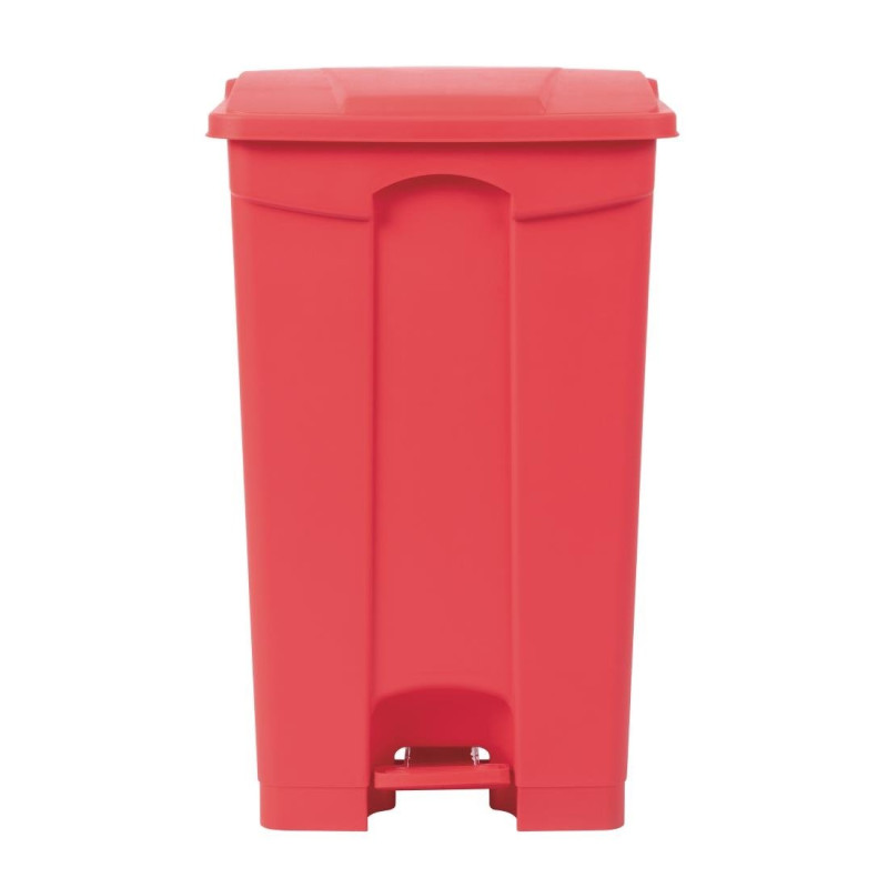 Caixote do lixo de cozinha com pedal vermelho 87L - Jantex - Fourniresto Caixote do lixo de cozinha com pedal vermelho 87L - Jantex - Fourniresto