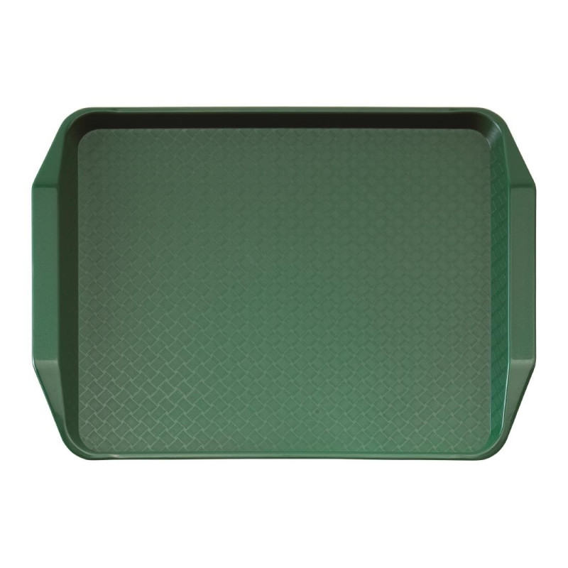 Tabuleiro retangular verde com alças de polipropileno Fast Food 430mm - Cambro - Fourniresto Tabuleiro retangular verde com alças de polipropileno Fast Food 430mm - Cambro - Fourniresto