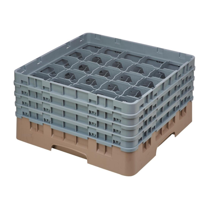 Suporte para Copos 25 Compartimentos Camrack Bege Altura Máxima 215mm - Cambro - Fourniresto Suporte para Copos 25 Compartimentos Camrack Bege Altura Máxima 215mm - Cambro - Fourniresto