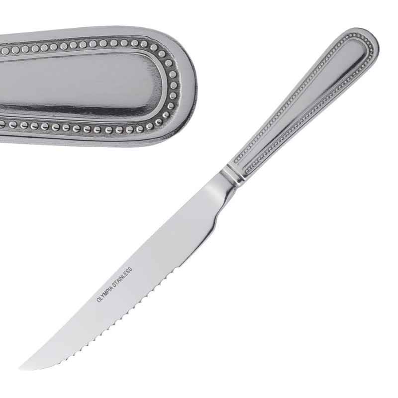 Faca de carne Bead - Conjunto de 12 - Olympia - Fourniresto Faca de carne Bead - Conjunto de 12 - Olympia - Fourniresto