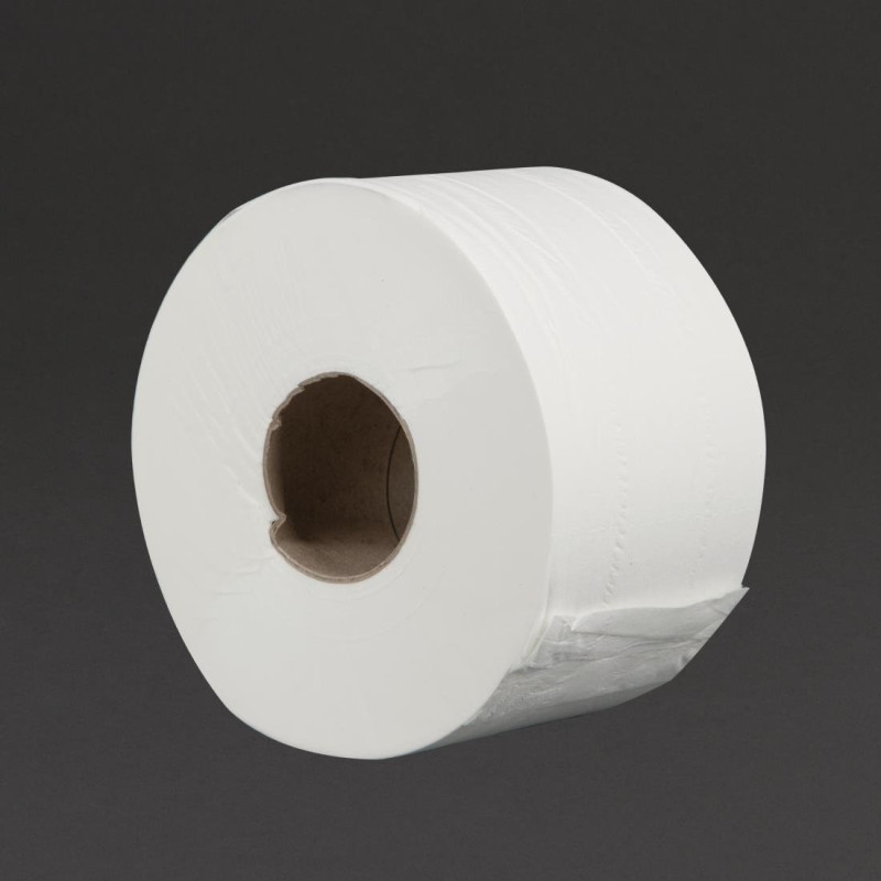 Rolo de Papel Higiênico 2 Folhas Mini Jumbo 150m - Pacote com 12 - Jantex Rolo de Papel Higiênico 2 Folhas Mini Jumbo 150m - Pacote com 12 - Jantex