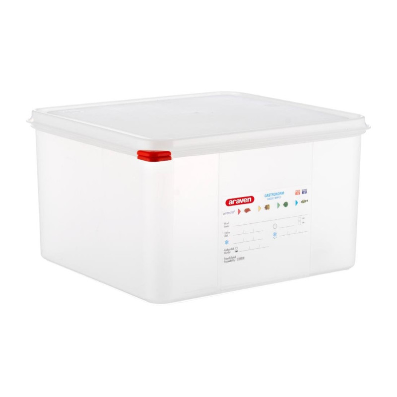 Caixa de Alimentos GN2/3 19L - Conjunto de 4 - Araven - Fourniresto Caixa de Alimentos GN2/3 19L - Conjunto de 4 - Araven - Fourniresto