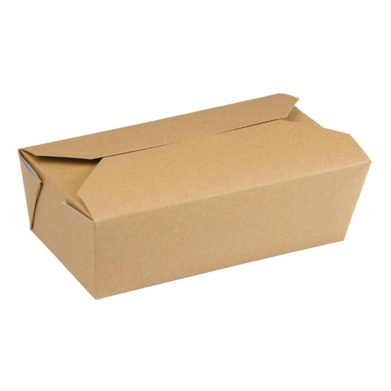 Caixas retangulares de alimentos Kraft - 985ml - Pacote de 250 - Colpac Caixas retangulares de alimentos Kraft - 985ml - Pacote de 250 - Colpac
