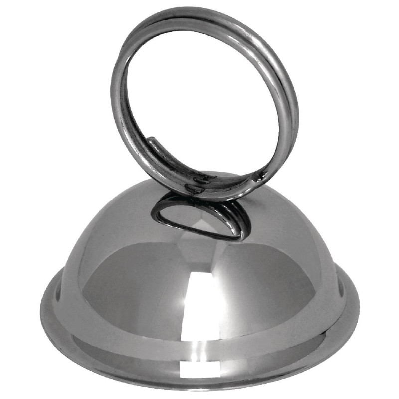 Porta-menu com anel em inox - Olympia - Fourniresto Porta-menu com anel em inox - Olympia - Fourniresto