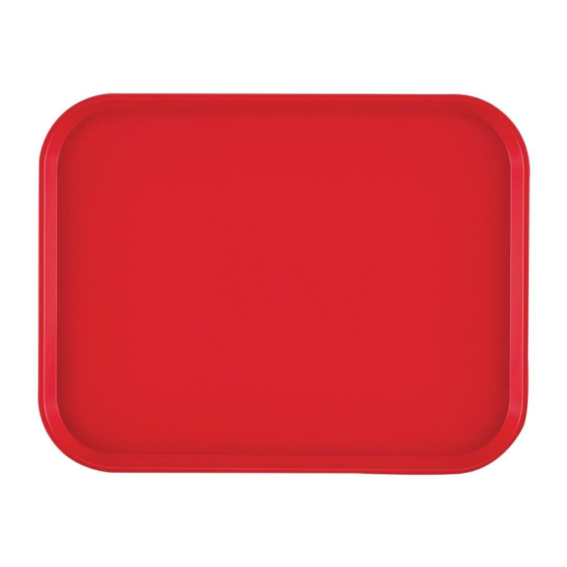 Tabuleiro retangular em polipropileno para fast food vermelho 410mm - Cambro - Fourniresto Tabuleiro retangular em polipropileno para fast food vermelho 410mm - Cambro - Fourniresto