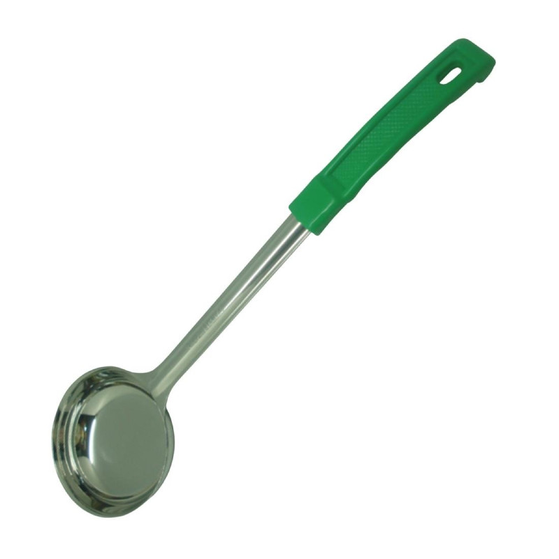 Concha Cheia em Aço Inoxidável Verde - 120ml - FourniResto Concha Cheia em Aço Inoxidável Verde - 120ml - FourniResto