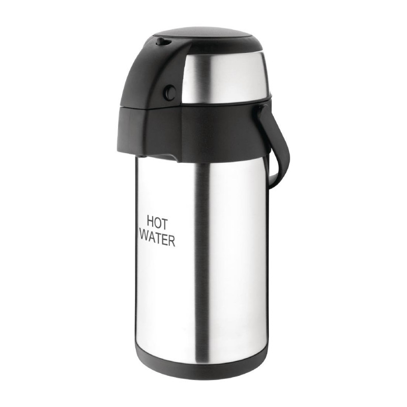 Jarro com bomba para água quente em inox - 3L - Olympia Jarro com bomba para água quente em inox - 3L - Olympia