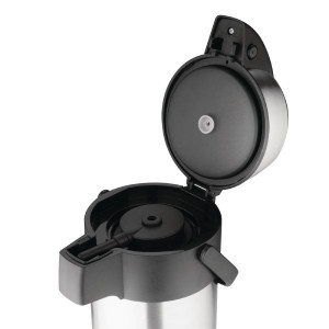 Jarro com bomba para água quente em inox - 3L - Olympia