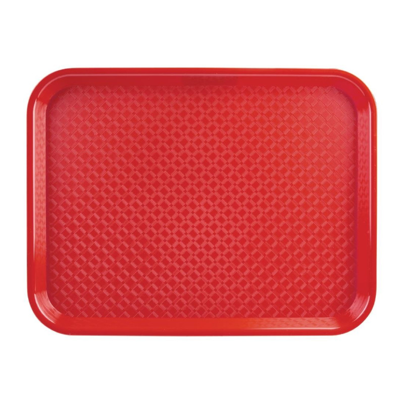 Plateau Fast Food En Plastique Rouge - Olympia KRISTALLON - Fourniresto Plateau Fast Food En Plastique Rouge - Olympia KRISTALLON - Fourniresto