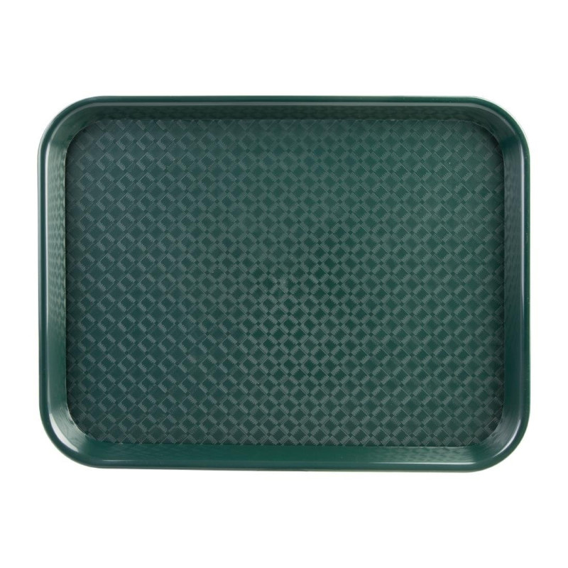 Green Plastic Fast Food Tray - Olympia KRISTALLON - Fourniresto Green Plastic Fast Food Tray - Olympia KRISTALLON - Fourniresto