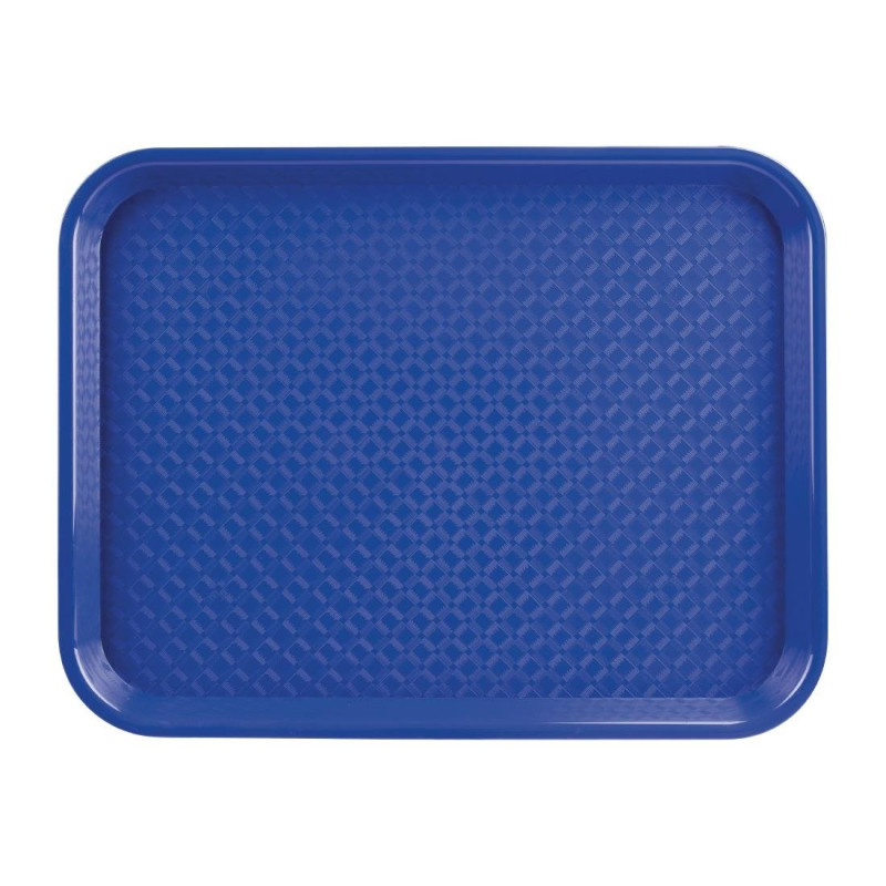 Blue Plastic Fast Food Tray - Olympia KRISTALLON - Fourniresto Blue Plastic Fast Food Tray - Olympia KRISTALLON - Fourniresto