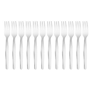 Garfo de bolo em inox - Conjunto de 12 - Olympia