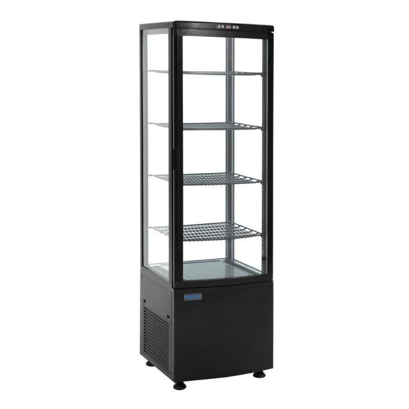 Vitrina refrigerada com portas curvas - Preto 235 L - Polar - Fourniresto Vitrina refrigerada com portas curvas - Preto 235 L - Polar - Fourniresto