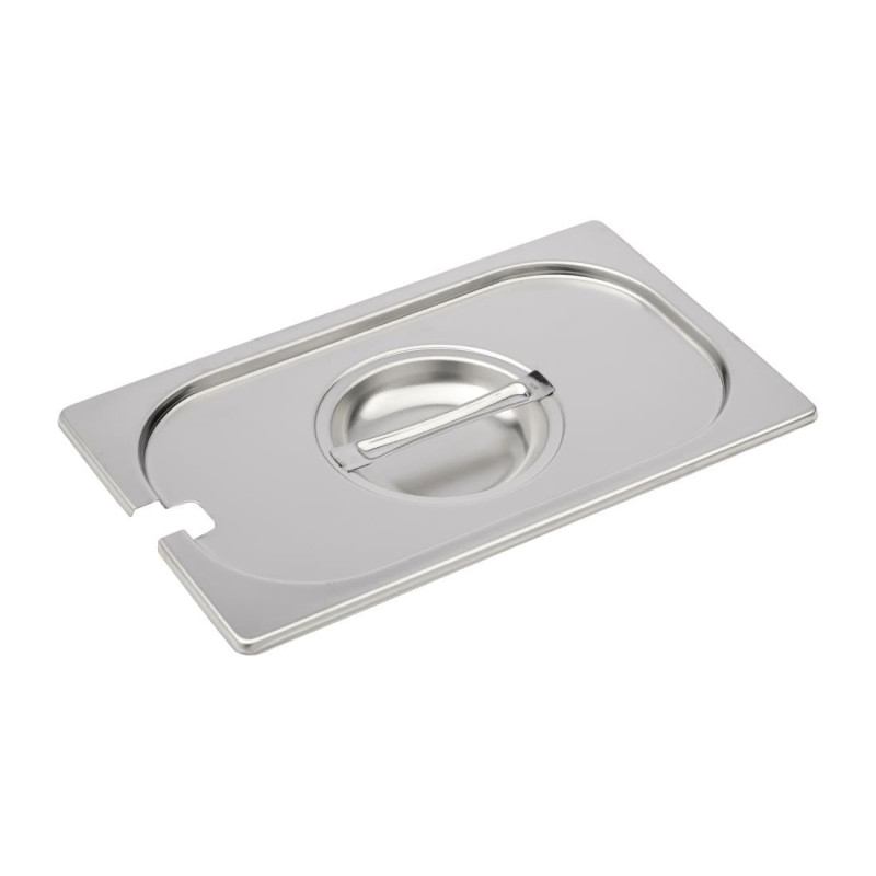 Stainless Steel Lid with Notch GN 1/4 - Gastro M - Fourniresto Stainless Steel Lid with Notch GN 1/4 - Gastro M - Fourniresto