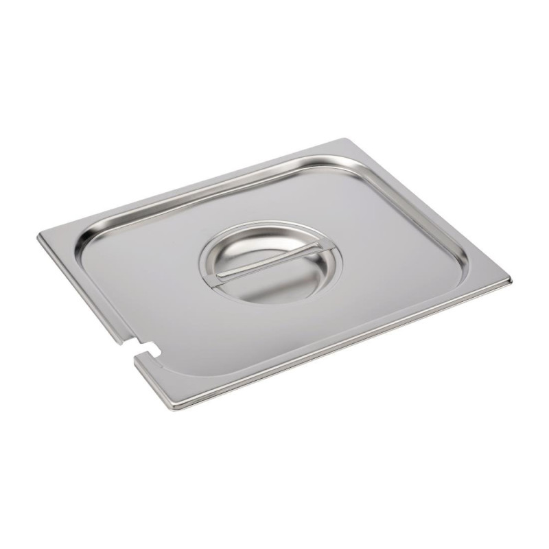 Tampa em inox com entalhe GN 1/2 - Gastro M - Fourniresto Tampa em inox com entalhe GN 1/2 - Gastro M - Fourniresto