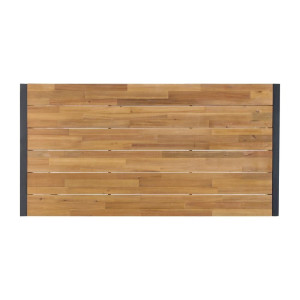 Mesa Industrial Retangular em Aço e Acácia 180 cm - Bolero - Fourniresto