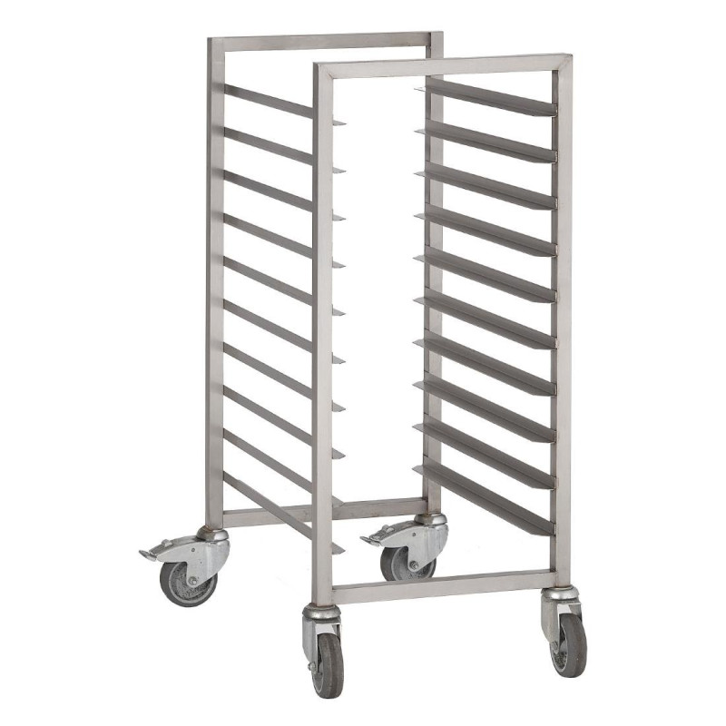 Carrinho deslizante em aço inoxidável 10 níveis - 600 x 400mm - Gastro M Carrinho deslizante em aço inoxidável 10 níveis - 600 x 400mm - Gastro M