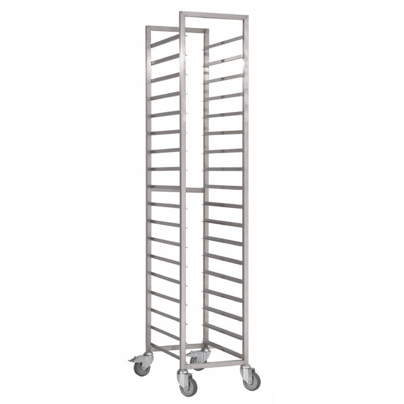 Carrinho deslizante em aço inoxidável - 600x400mm - 18 níveis - Gastro M Carrinho deslizante em aço inoxidável - 600x400mm - 18 níveis - Gastro M