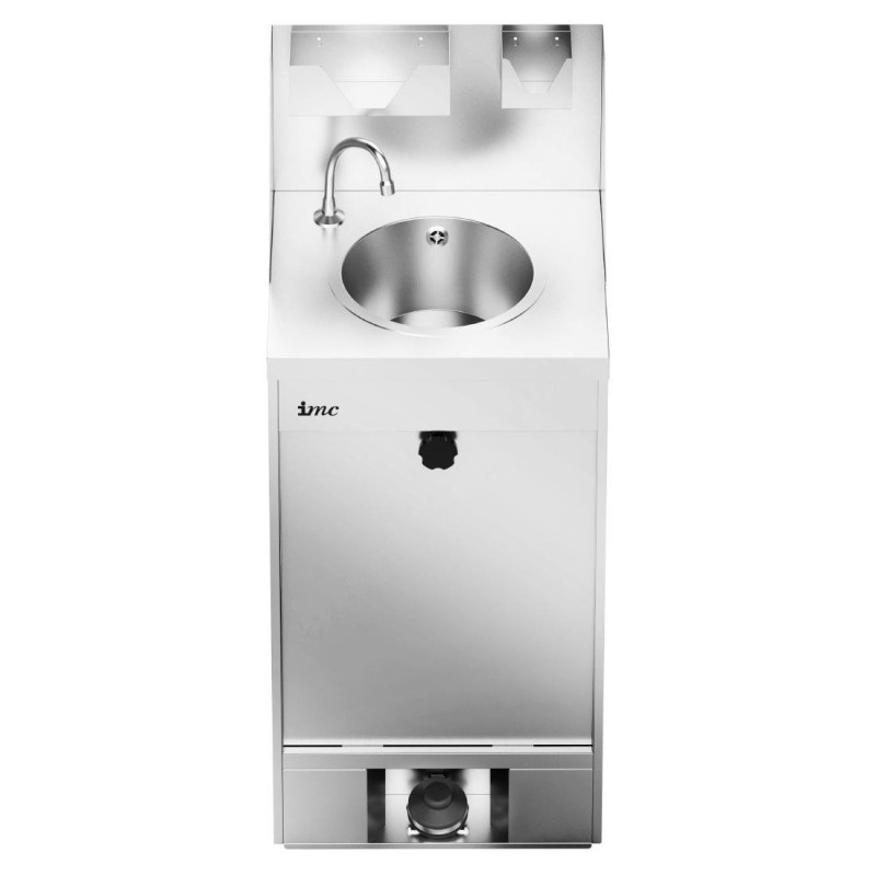 Estação de lavagem de mãos móvel em inox - 20L - FourniResto Estação de lavagem de mãos móvel em inox - 20L - FourniResto