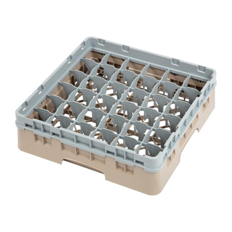 Suporte para copos com 36 compartimentos Camrack Bege - L 500 x P 500mm - Cambro Suporte para copos com 36 compartimentos Camrack Bege - L 500 x P 500mm - Cambro