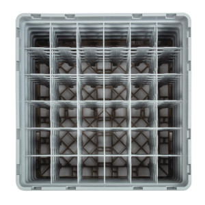 Suporte para copos com 36 compartimentos Camrack Bege - L 500 x P 500mm - Cambro