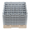 Suporte para copos de 36 compartimentos Camrack Bege 500 x 500 mm - Cambro