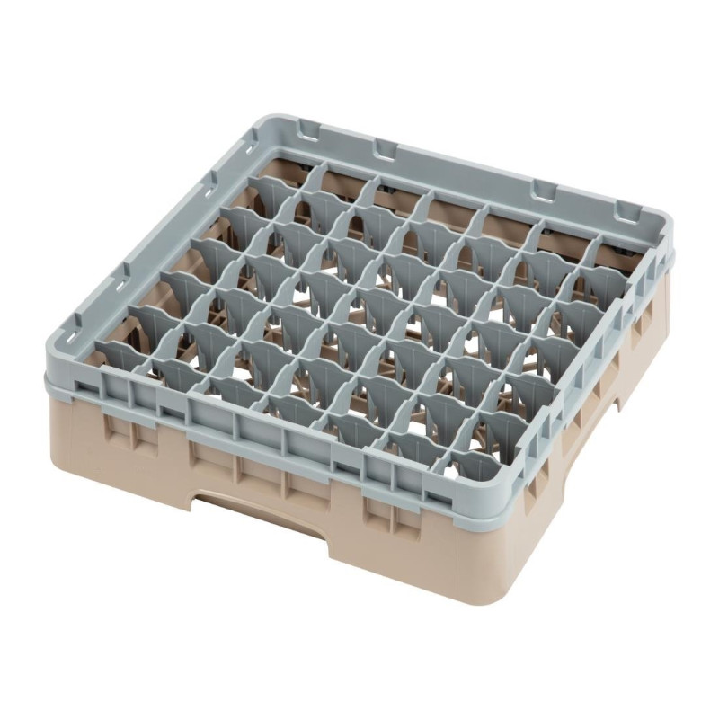 Suporte para copos com 49 compartimentos Camrack bege - L 500 x P 500mm - Cambro Suporte para copos com 49 compartimentos Camrack bege - L 500 x P 500mm - Cambro