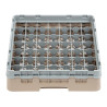 Suporte para copos com 49 compartimentos Camrack bege - L 500 x P 500mm - Cambro