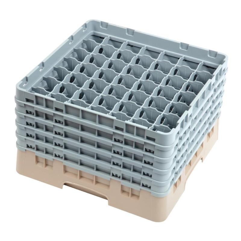Suporte para copos com 49 compartimentos Camrack Bege-L 500 x P 500mm - Cambro - Fourniresto Suporte para copos com 49 compartimentos Camrack Bege-L 500 x P 500mm - Cambro - Fourniresto