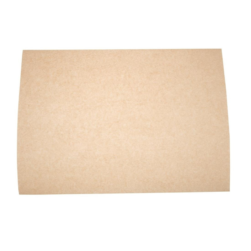 Papel Vegetal Não Branqueado Compostável - L 380 x L 275mm - Pacote de 500 - Vegware Papel Vegetal Não Branqueado Compostável - L 380 x L 275mm - Pacote de 500 - Vegware