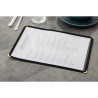 Protetor de Menu Estilo Americano A4 Duas Vistas Preto - Olympia - Fourniresto