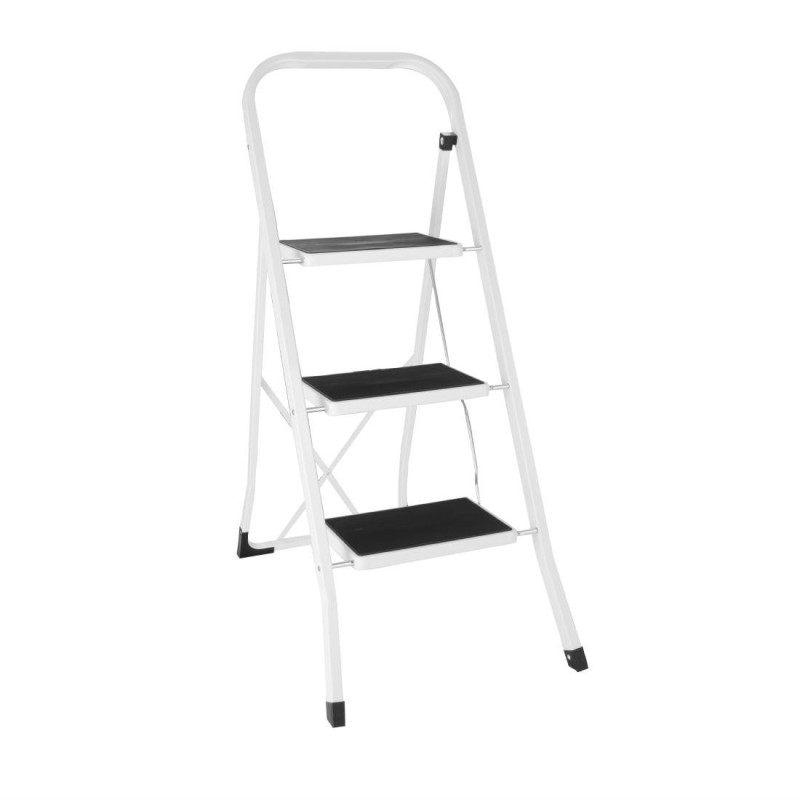 Folding 3-Step Ladder - Vogue - Fourniresto Folding 3-Step Ladder - Vogue - Fourniresto