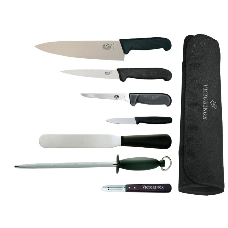 Conjunto de facas com faca de chef 215mm e estojo - Victorinox Conjunto de facas com faca de chef 215mm e estojo - Victorinox