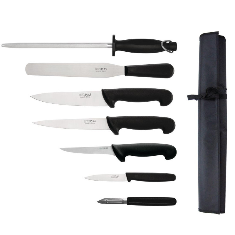 Conjunto de Facas para Iniciantes com Faca de Cozinha - 200mm - Hygiplas Conjunto de Facas para Iniciantes com Faca de Cozinha - 200mm - Hygiplas