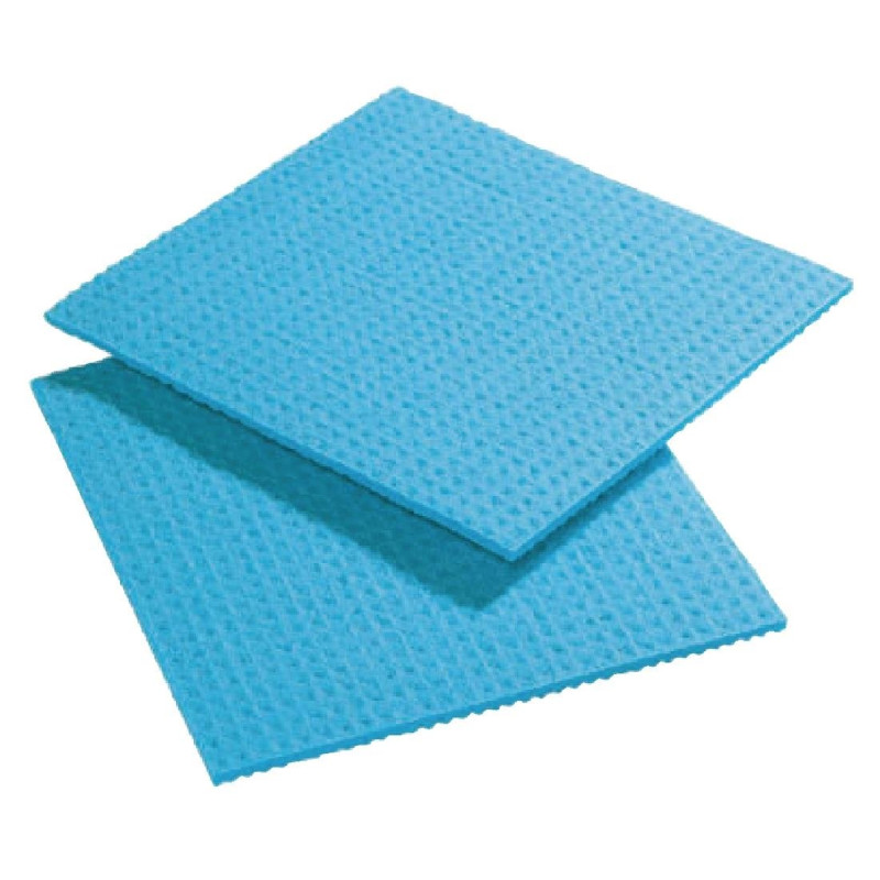Panos de limpeza de celulose azul - Pacote com 10 - FourniResto - Fourniresto Panos de limpeza de celulose azul - Pacote com 10 - FourniResto - Fourniresto
