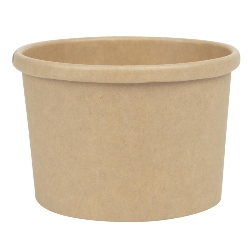 Tigelas de sopa Kraft micro-ondáveis recicláveis - 225ml - Conjunto de 500 - Colpac Tigelas de sopa Kraft micro-ondáveis recicláveis - 225ml - Conjunto de 500 - Colpac
