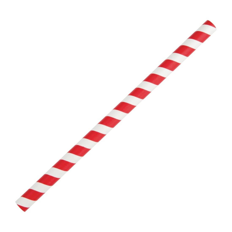Palhinhas para smoothie de papel - Vermelho - L 210mm - Conjunto de 250 - Fiesta Green Palhinhas para smoothie de papel - Vermelho - L 210mm - Conjunto de 250 - Fiesta Green