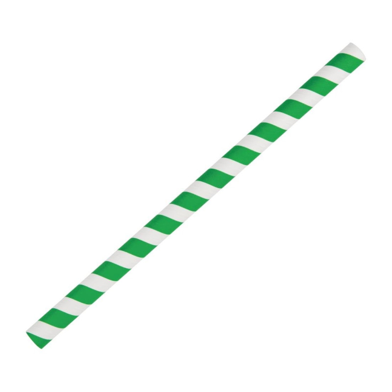 Palhinhas para smoothie de papel - Verdes - L 210mm - Conjunto de 250 - Fiesta Green Palhinhas para smoothie de papel - Verdes - L 210mm - Conjunto de 250 - Fiesta Green