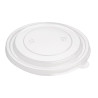 Tampas de PET para tigelas de salada redondas de papel kraft - Conjunto de 300 - Fiesta Green - Fourniresto
