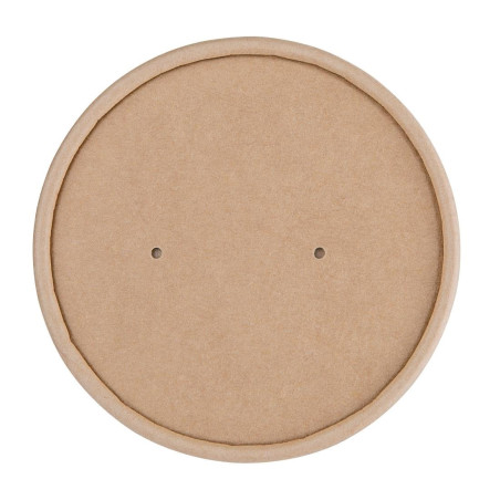Tampas de Papel para Copos de Sopa - Ø 100 mm - Pacote de 500 - Fiesta Green