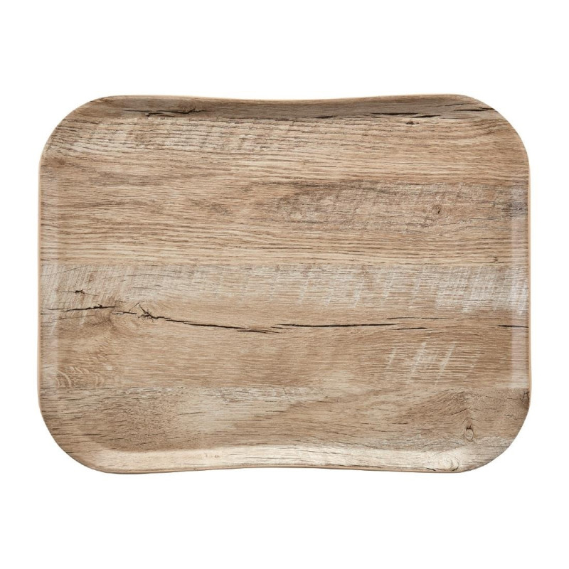 Tampo de poliéster Century com aspecto de madeira de carvalho claro - 360 x 460mm - Cambro - Fourniresto Tampo de poliéster Century com aspecto de madeira de carvalho claro - 360 x 460mm - Cambro - Fourniresto