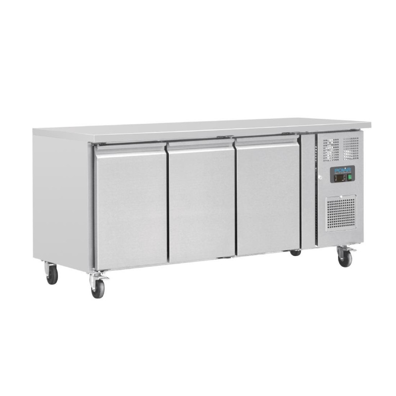 Mesa Refrigerada Positiva 3 Portas Série U - 417L - Polar - Fourniresto Mesa Refrigerada Positiva 3 Portas Série U - 417L - Polar - Fourniresto