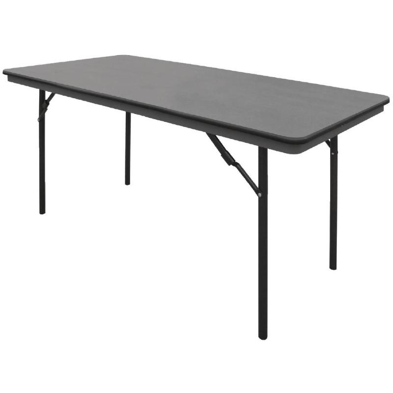 Mesa retangular dobrável cinza em ABS - 1520mm - Bolero - Fourniresto Mesa retangular dobrável cinza em ABS - 1520mm - Bolero - Fourniresto