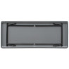 Mesa retangular dobrável cinza em ABS - 1520mm - Bolero - Fourniresto