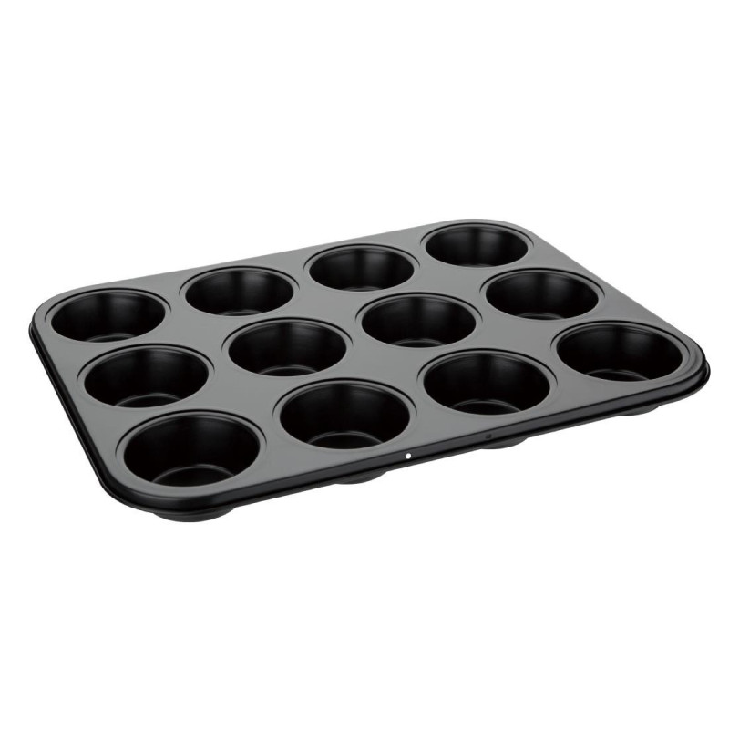 Placa Antiaderente com 12 Formas para Muffins - Vogue Placa Antiaderente com 12 Formas para Muffins - Vogue