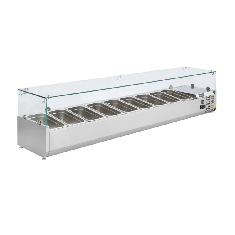 Vitrina refrigerada de ingredientes - 9 recipientes GN 1/3 - Polar - Fourniresto Vitrina refrigerada de ingredientes - 9 recipientes GN 1/3 - Polar - Fourniresto