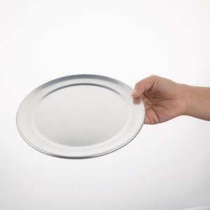 Tabuleiro de pizza em alumínio de borda larga - Ø200mm - Vogue - Fourniresto