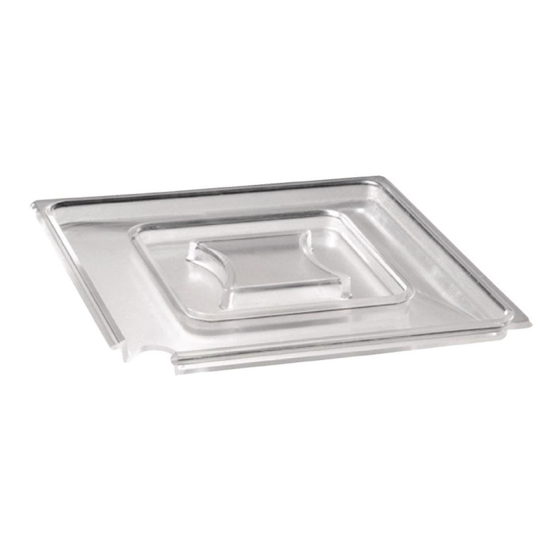 Tampa Quadrada Transparente Float - 190 X 190mm - APS - Fourniresto Tampa Quadrada Transparente Float - 190 X 190mm - APS - Fourniresto