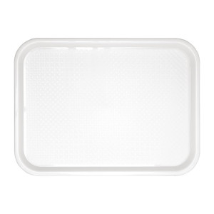 Tabuleiro de fast food de plástico branco 345 x 265mm - Olympia KRISTALLON - Fourniresto