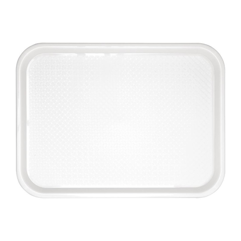 Tabuleiro de fast food de plástico branco 345 x 265mm - Olympia KRISTALLON - Fourniresto Tabuleiro de fast food de plástico branco 345 x 265mm - Olympia KRISTALLON - Fourniresto